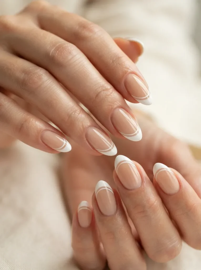 1. classic french tip with 202608182247
