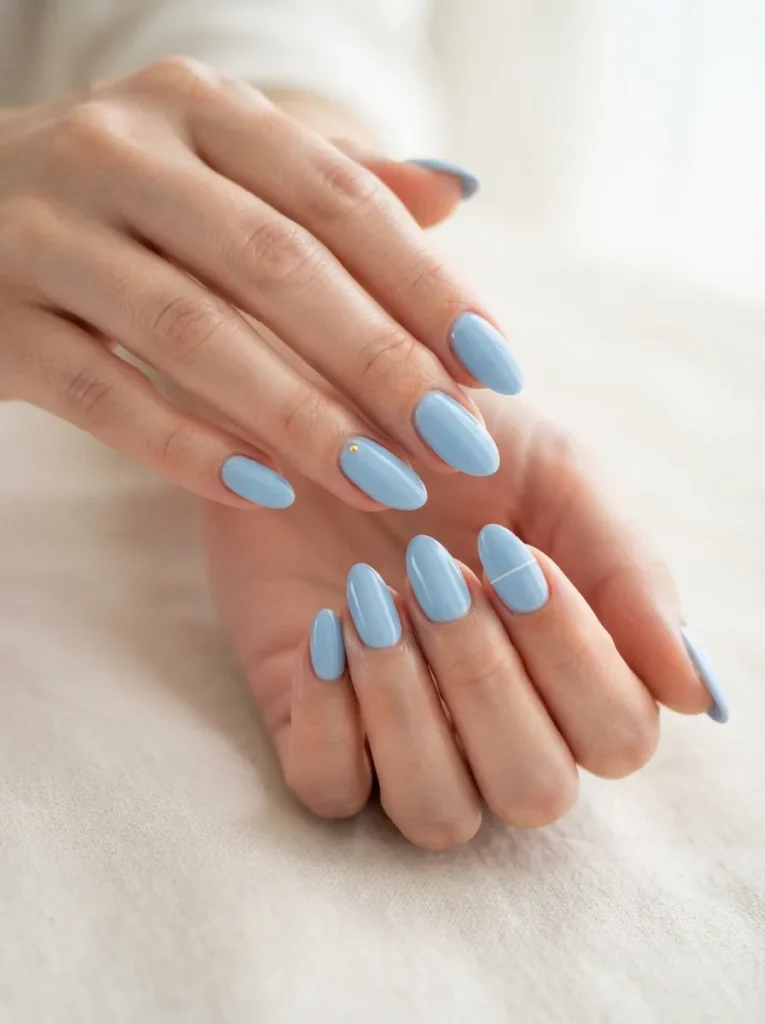 10. sky blue minimalist nails 202608190150