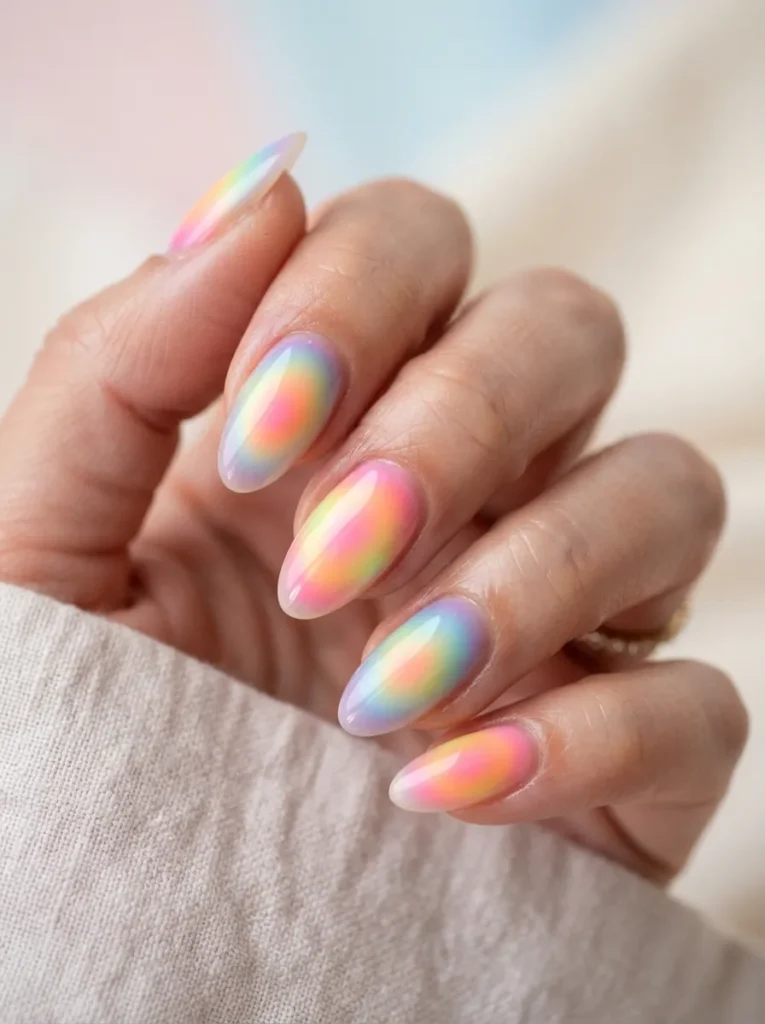 11. rainbow aura nails 202608220136
