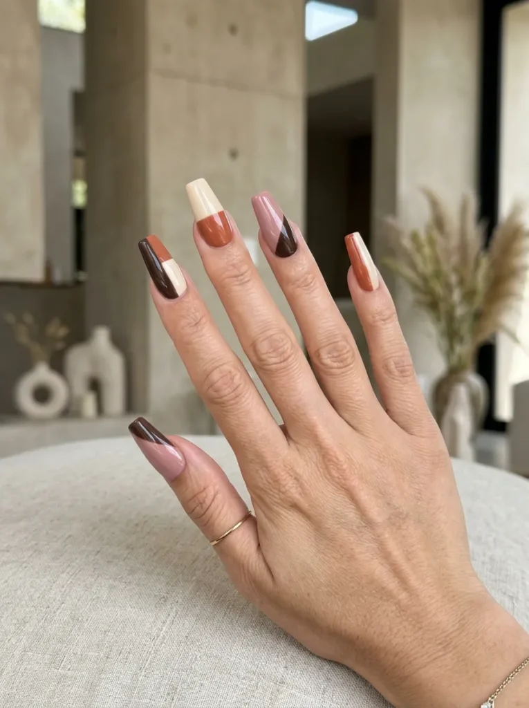 14. color block coffin nails 202608170231
