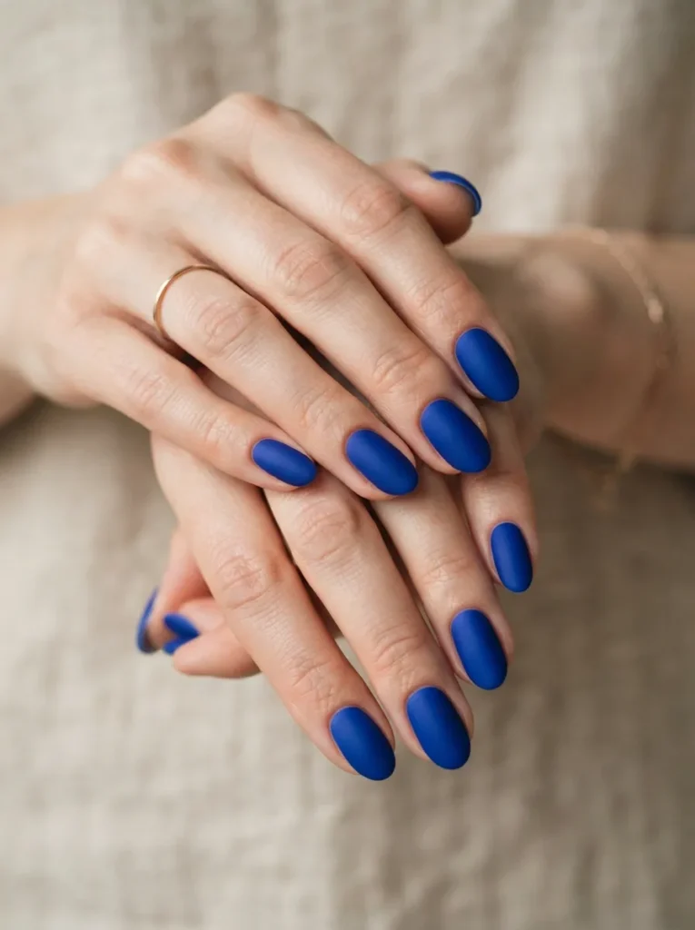 14. matte blue nails 202608190151