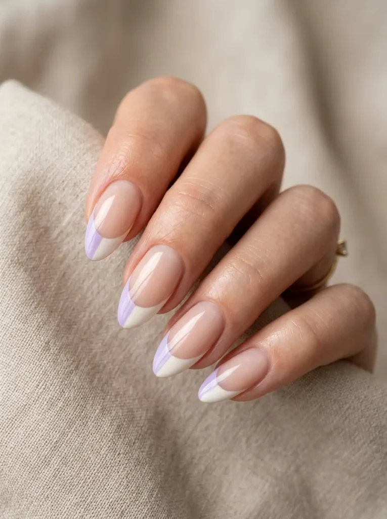14. two tone french tips 202608200455