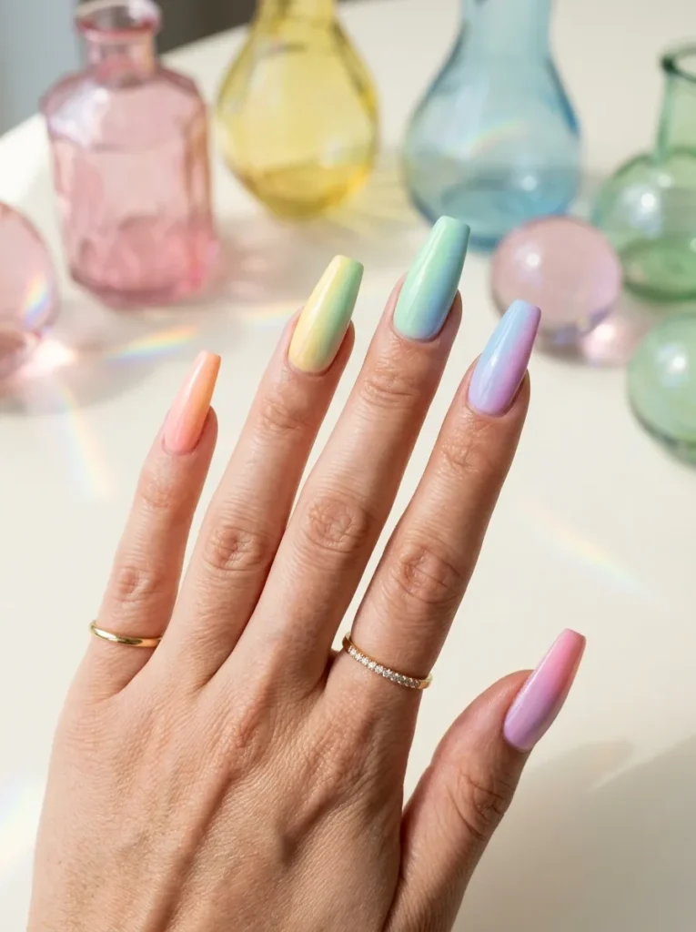 15. rainbow gradient coffin nails 202608170232