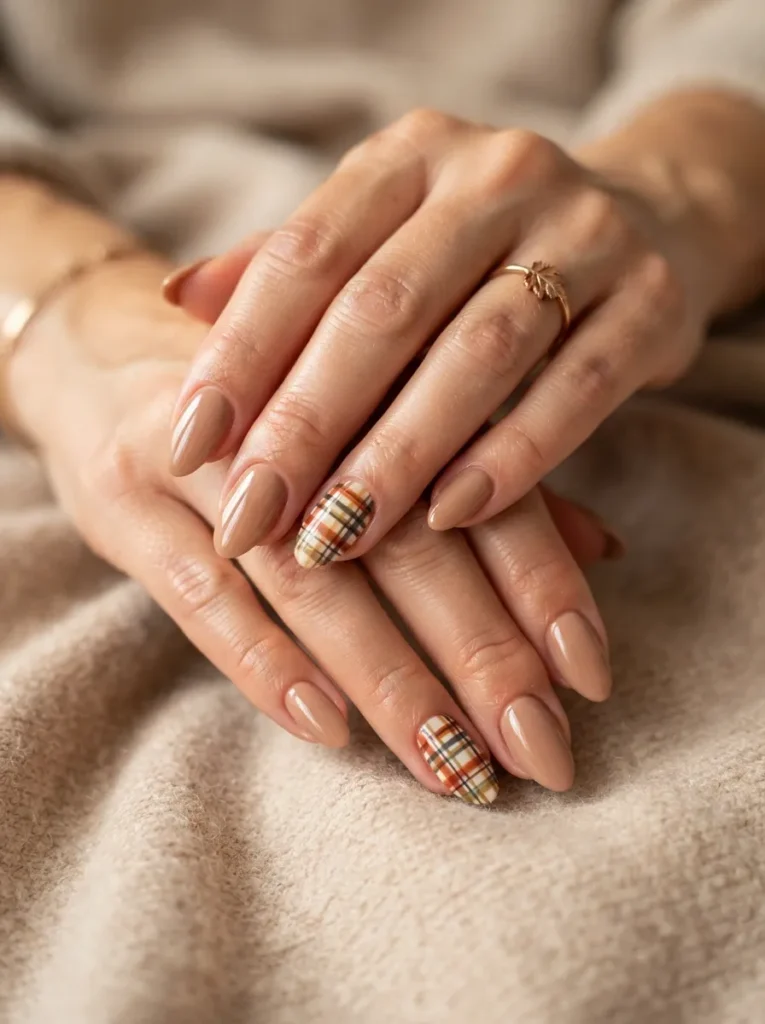 16. plaid accent nail 202608190023