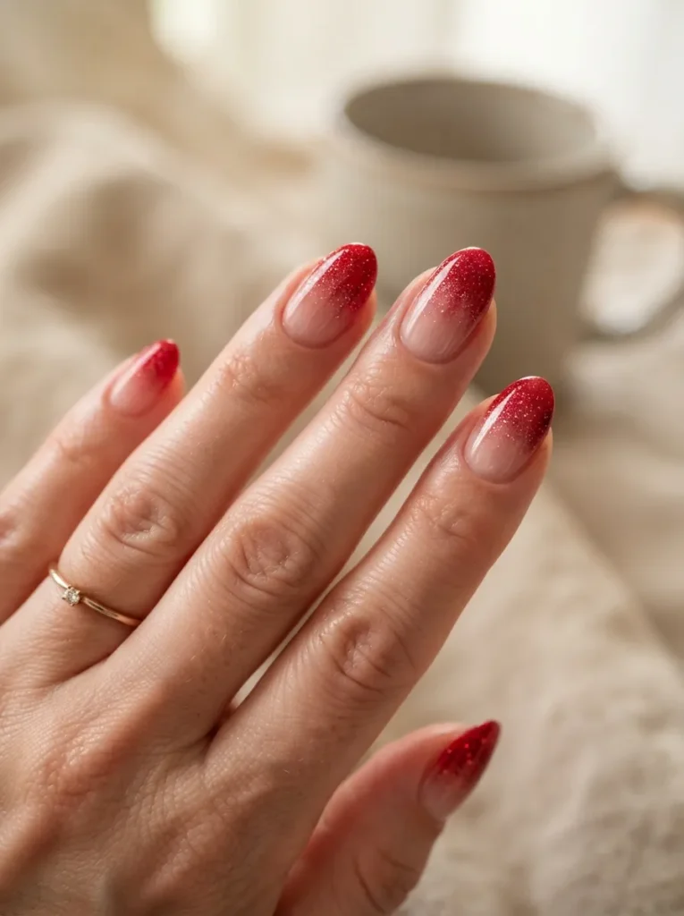 17. cherry red ombre glitter 202608190747