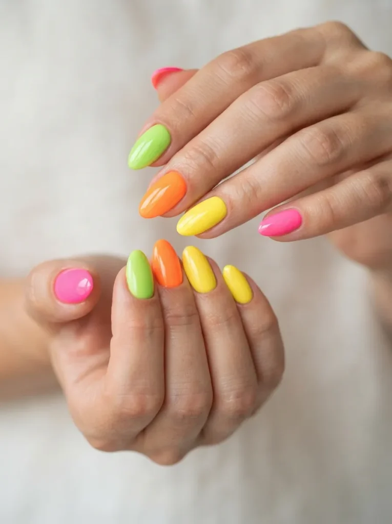 19. summer neon nails 202608180630