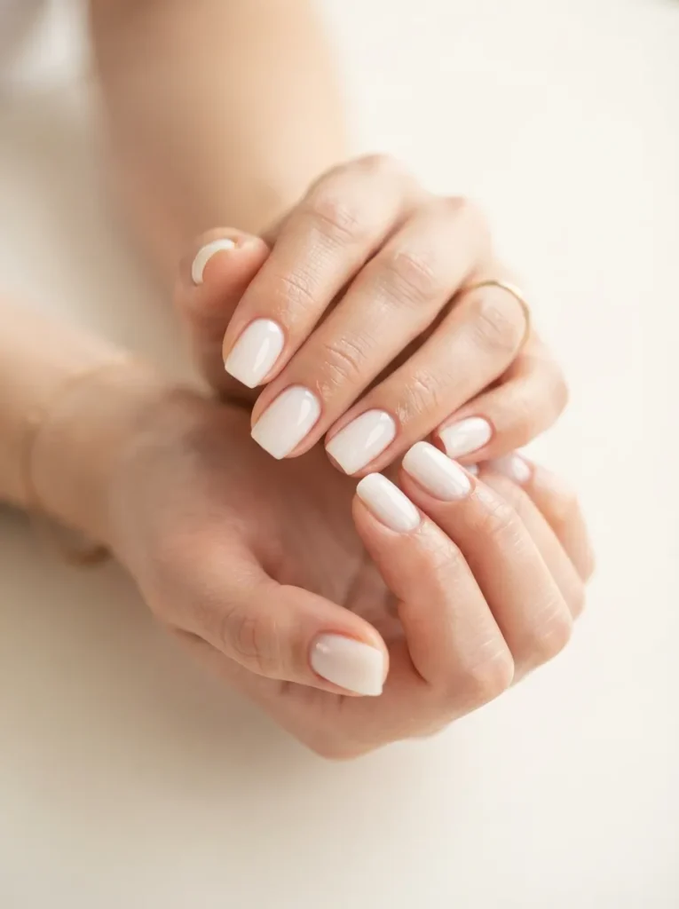 2. milky white nails 202608190159