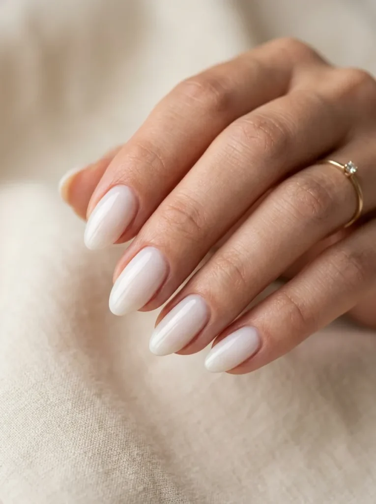 2. milky white nails 202608200452