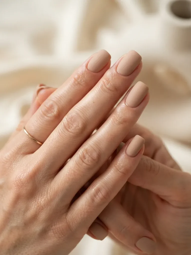 21. matte nude nails 202608180631