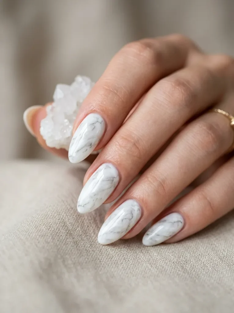 25. marble effect nails 202608170632