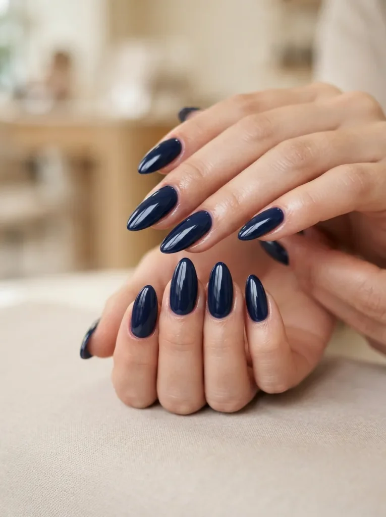 3. navy blue almond nailsond 202608190149