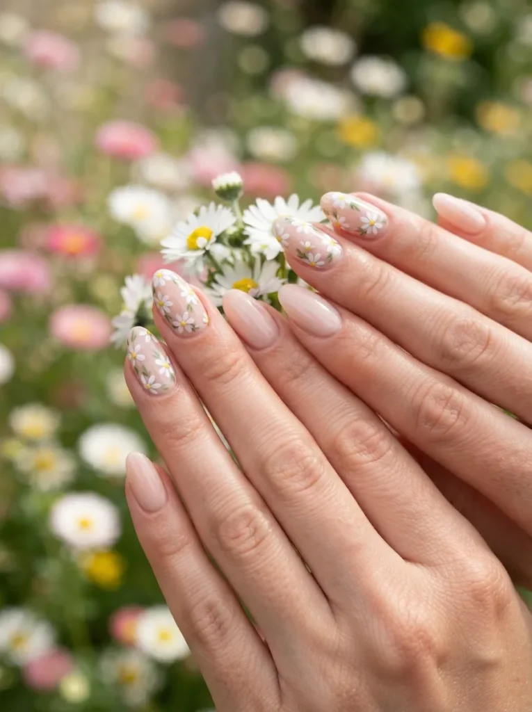 6. daisy nail art 202608220340