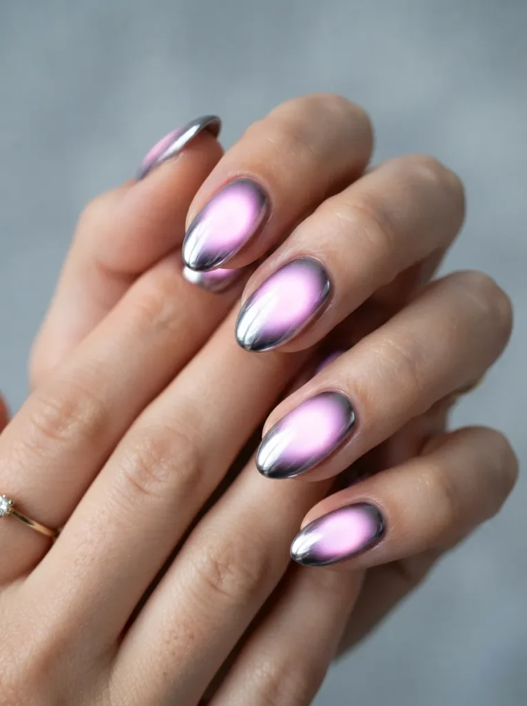 7. chrome aura nails 202608220135