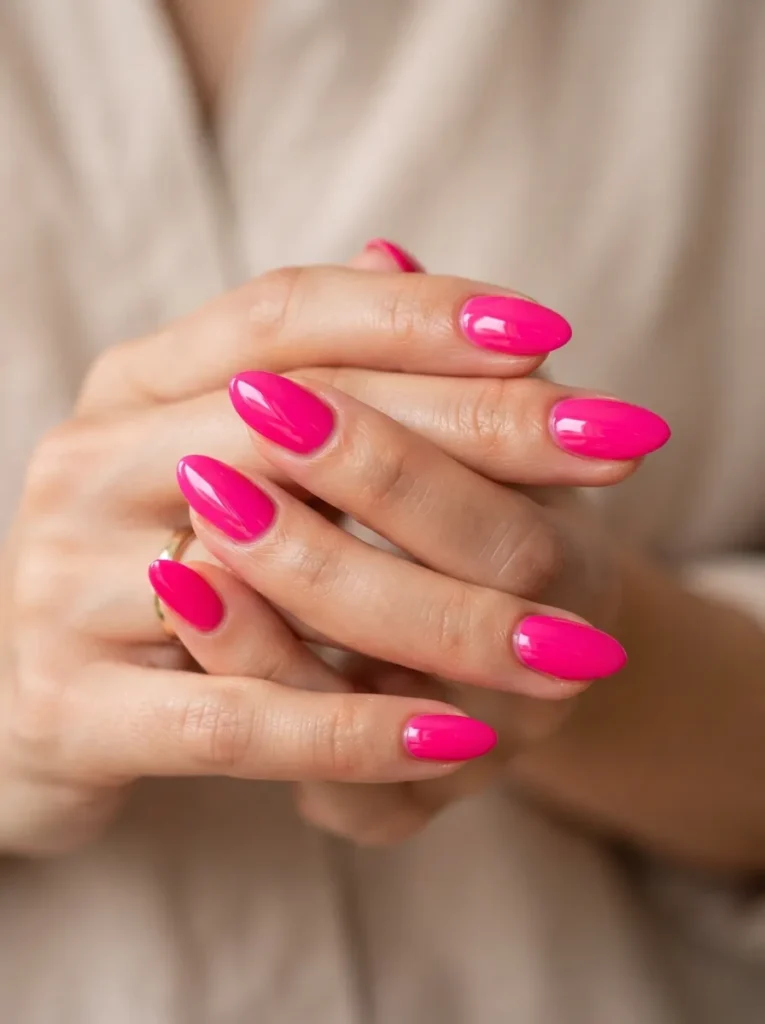 7. hot pink nails 202608180628