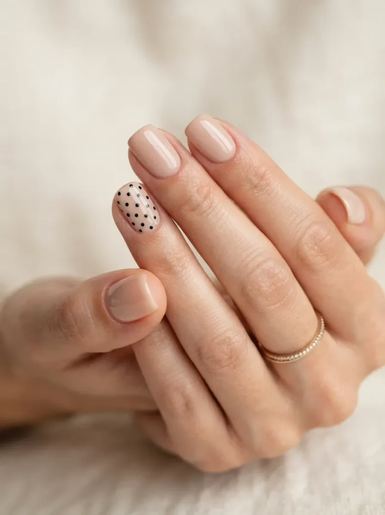 7. polka dot accent nail 202608182248