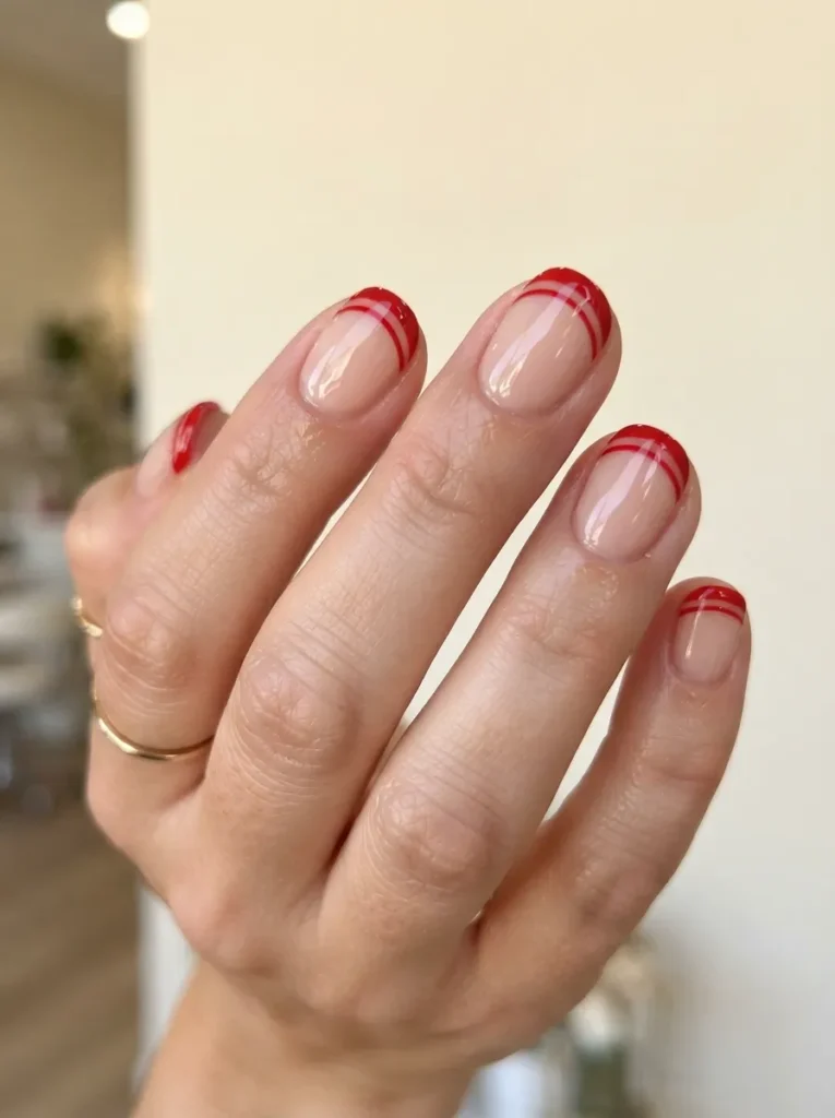7. red lined french tips 202608190133