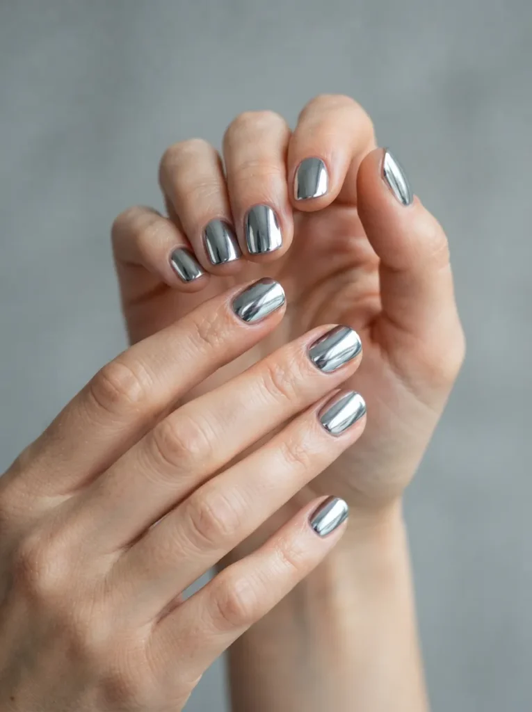 8. chrome round nails 202608200143
