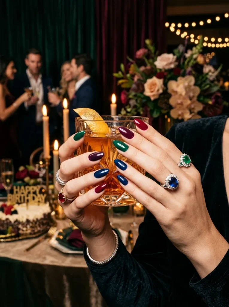 Deep jewel tones