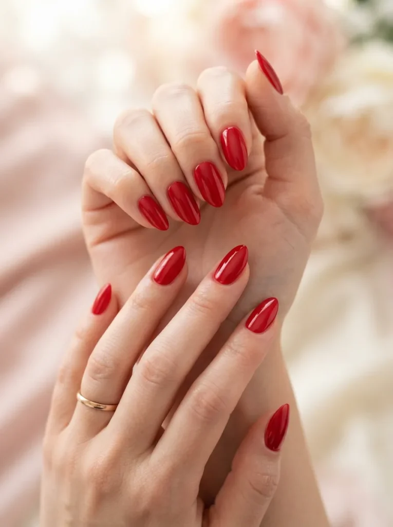 1. classic red nails 202608220145