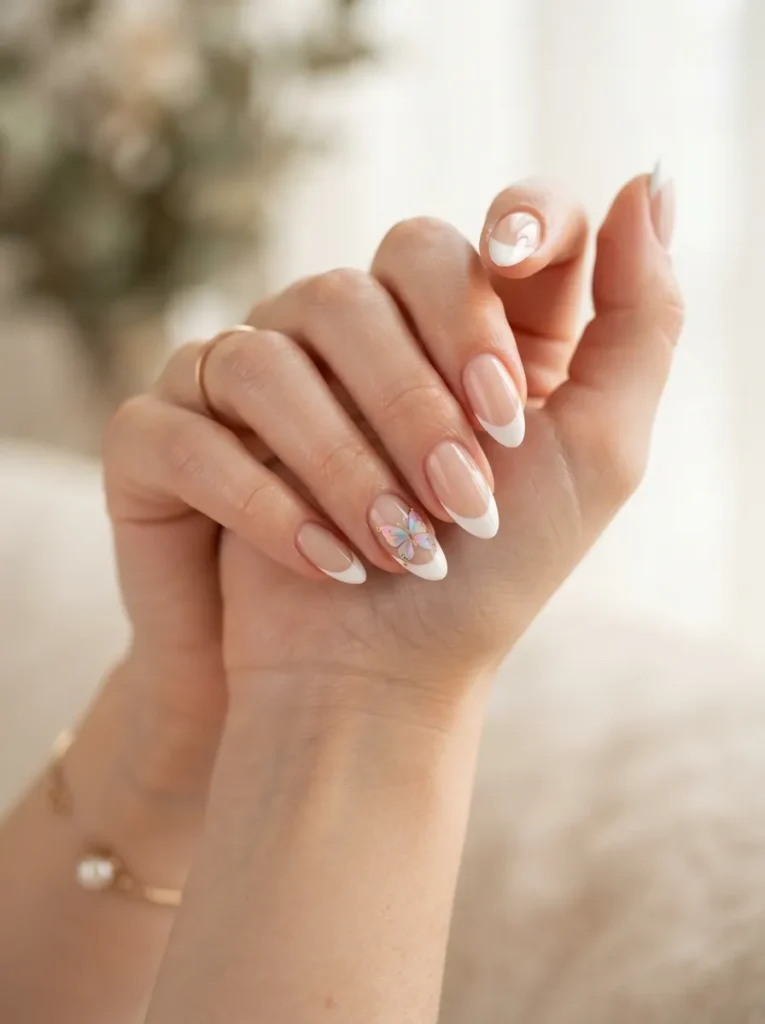 1. french tip with a 202608220453