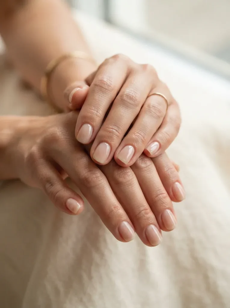 1. sheer nude nails 202608210522
