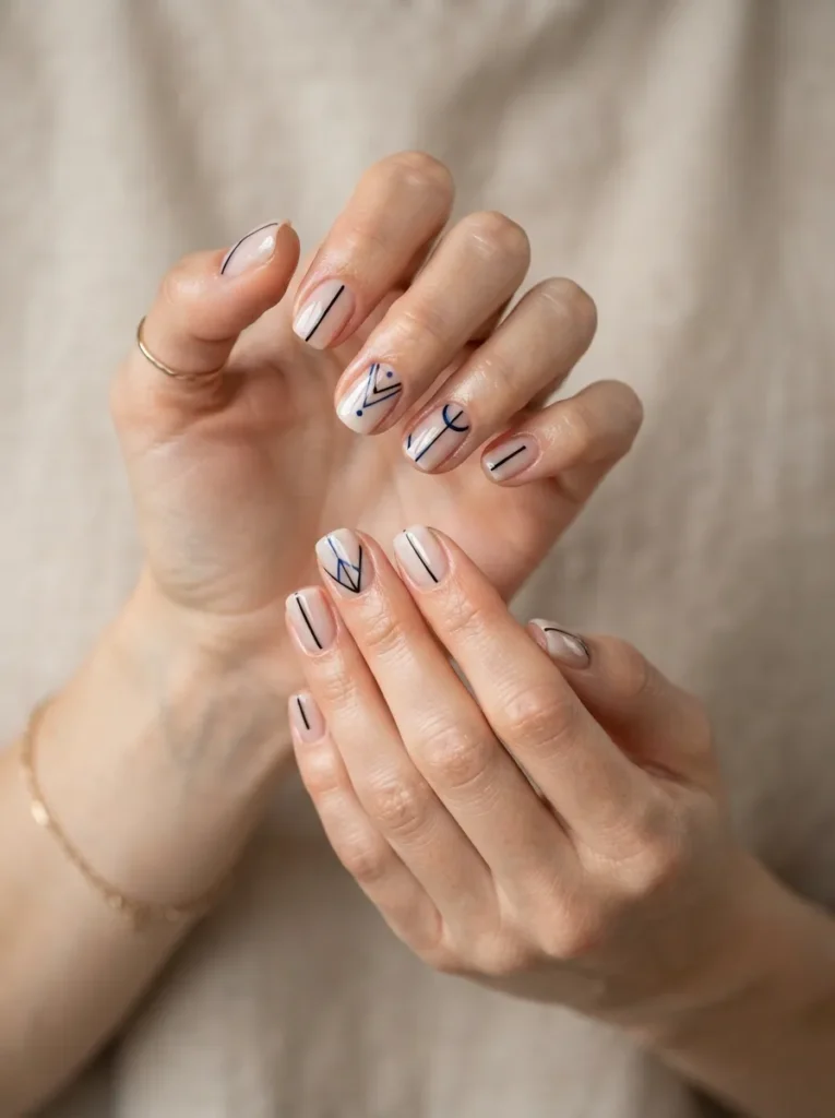 10. negative space line nails 202608220430