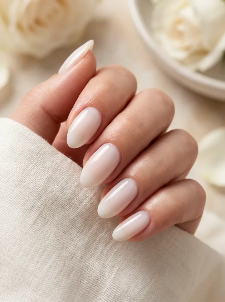 11. glossy milk bath nails 202608202043