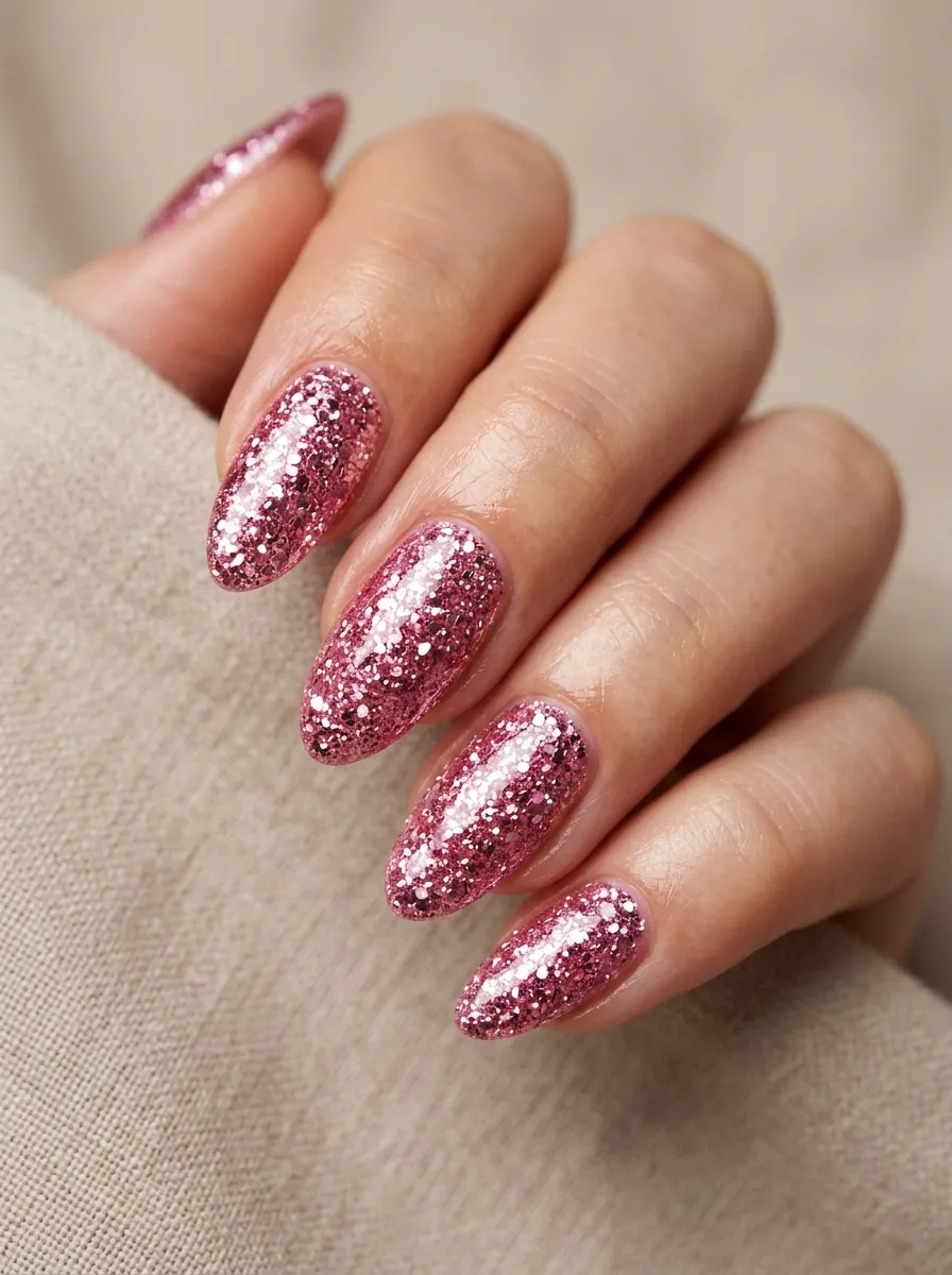 12. full glitter pink nails 202608202114