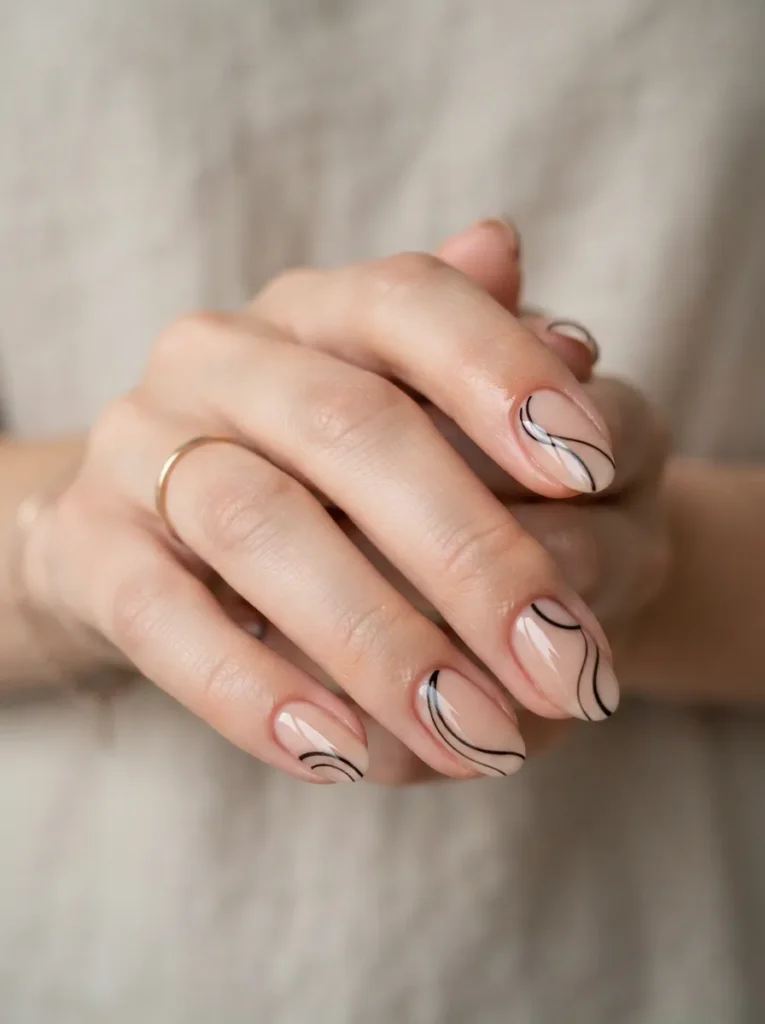 13. oval nails with minimalist 202608170752