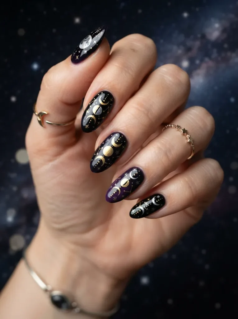 15. witchy moon phase nails 202608210517