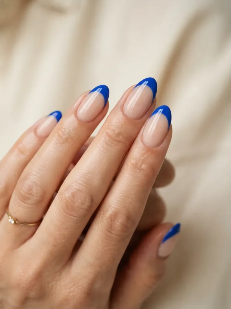 17. blue french tips 202608182341
