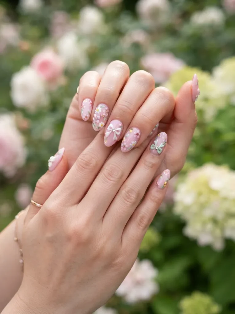 18. spring floral bow nails 202608192125
