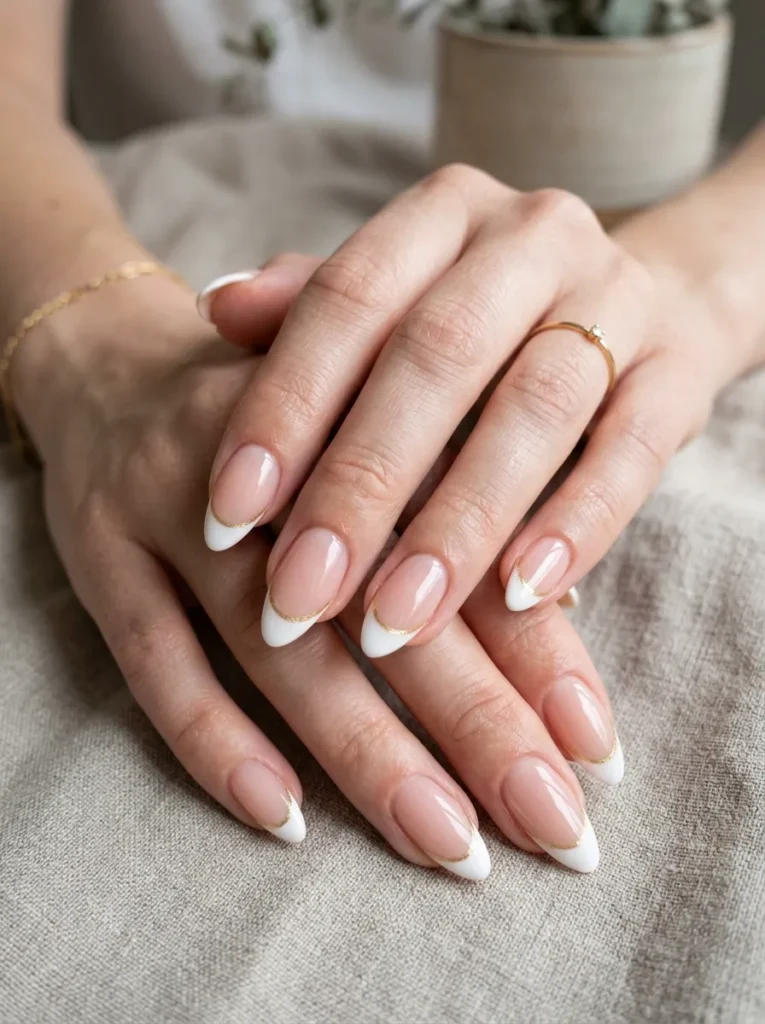 2. french manicure with a 202608202056