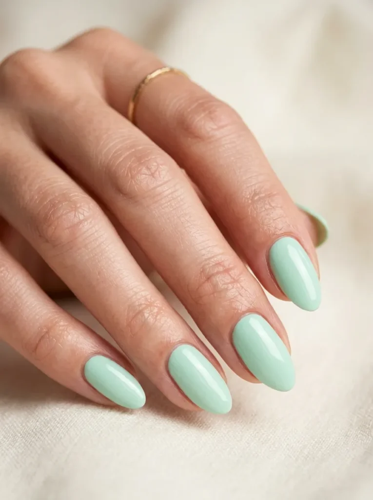 2. mint green nailslmond nails 202608210232