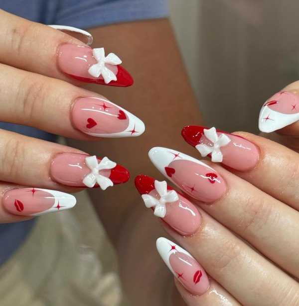 Valentine's Day Heart and Bow Combo
