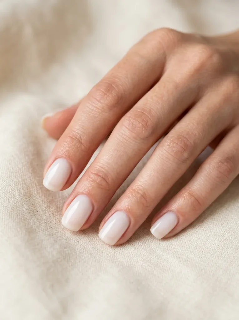 3. milky white nails 202608202056