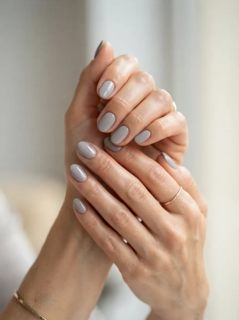 3. soft gray nails 202608220428