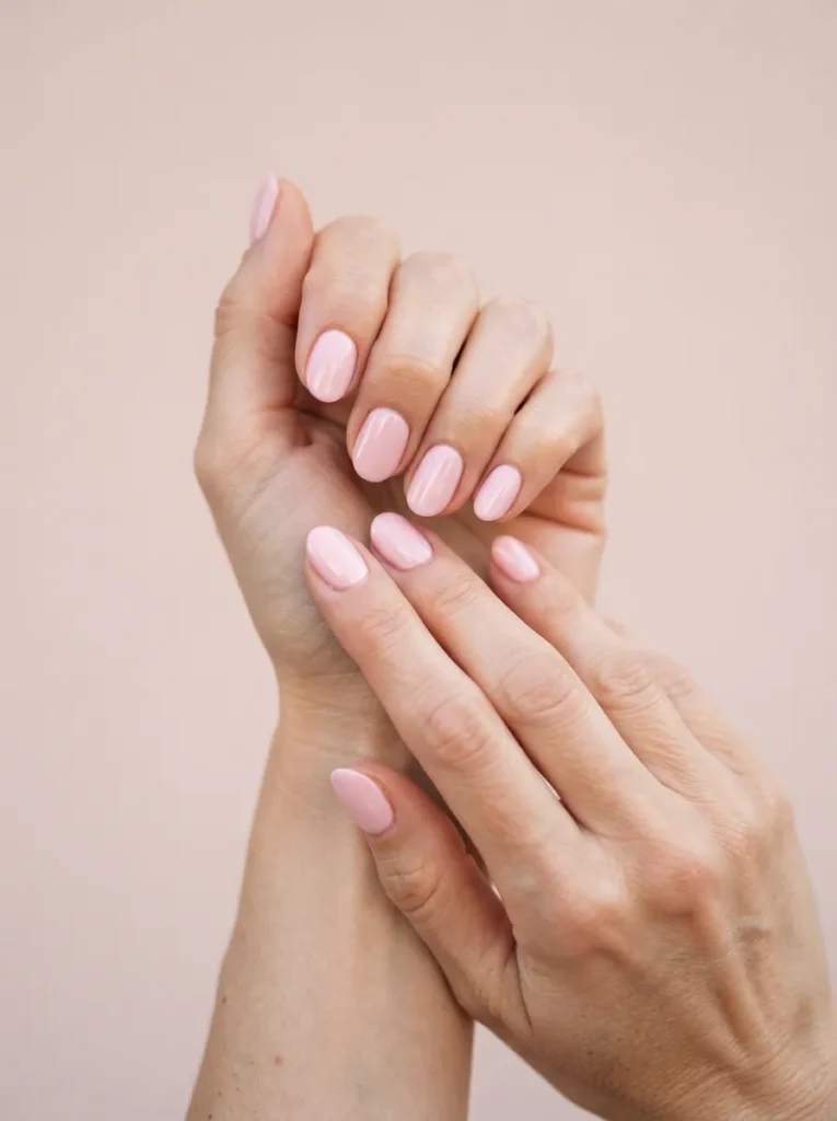 4. classic baby pink nails 202608220428