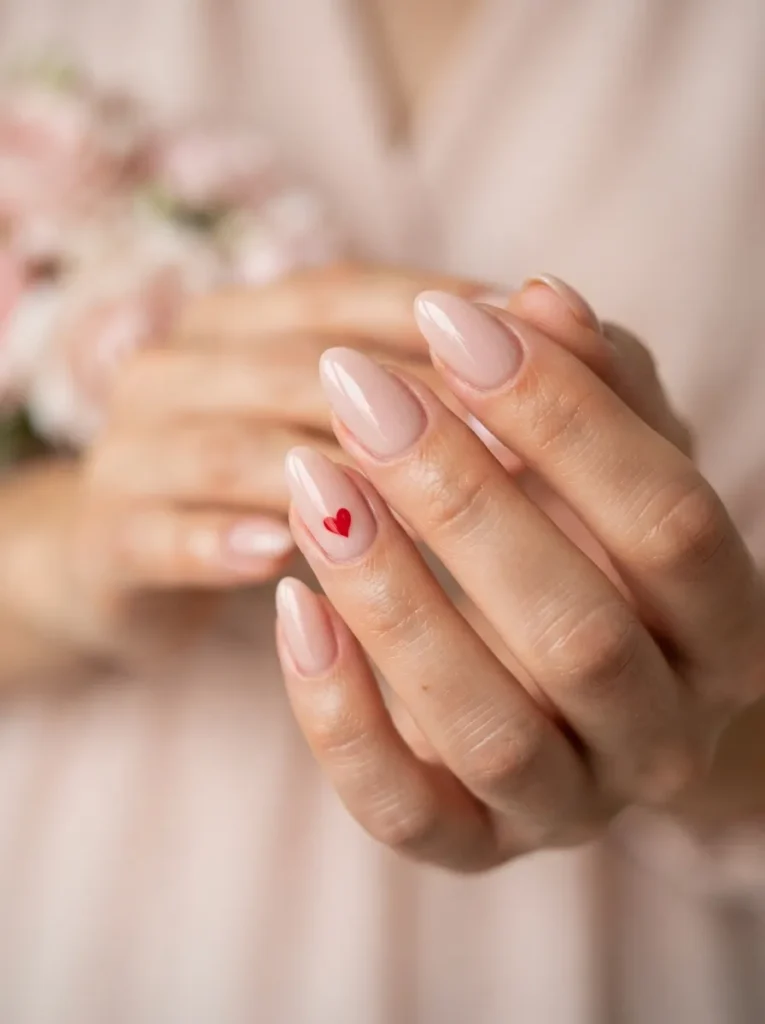 4. red heart accent nail 202608220146