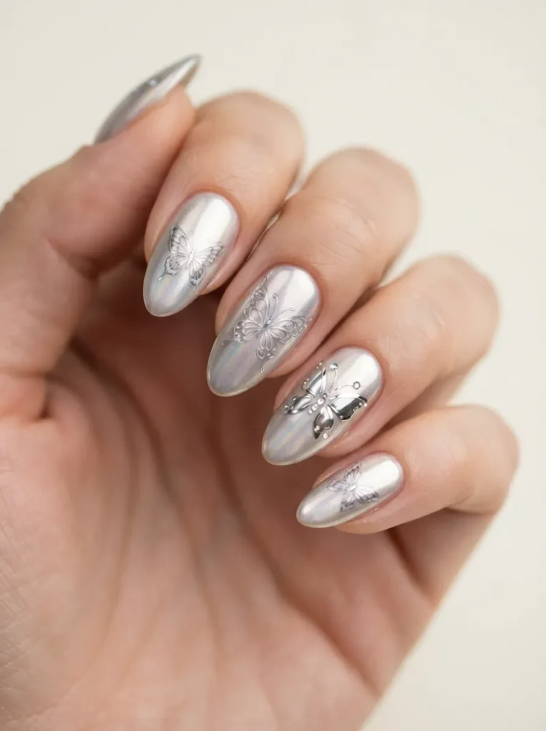 5. chrome butterfly nails 202608220454