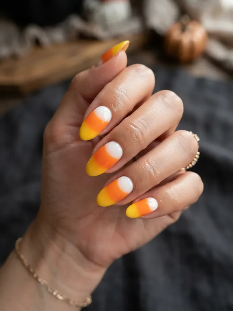 8. candy corn nails 202608210515
