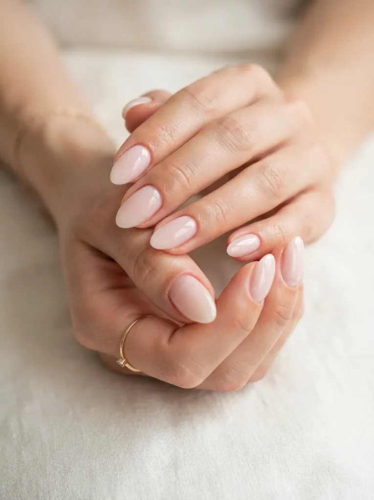 8. milky pink nails 202608220147